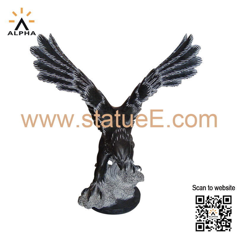 Marble eagle statue